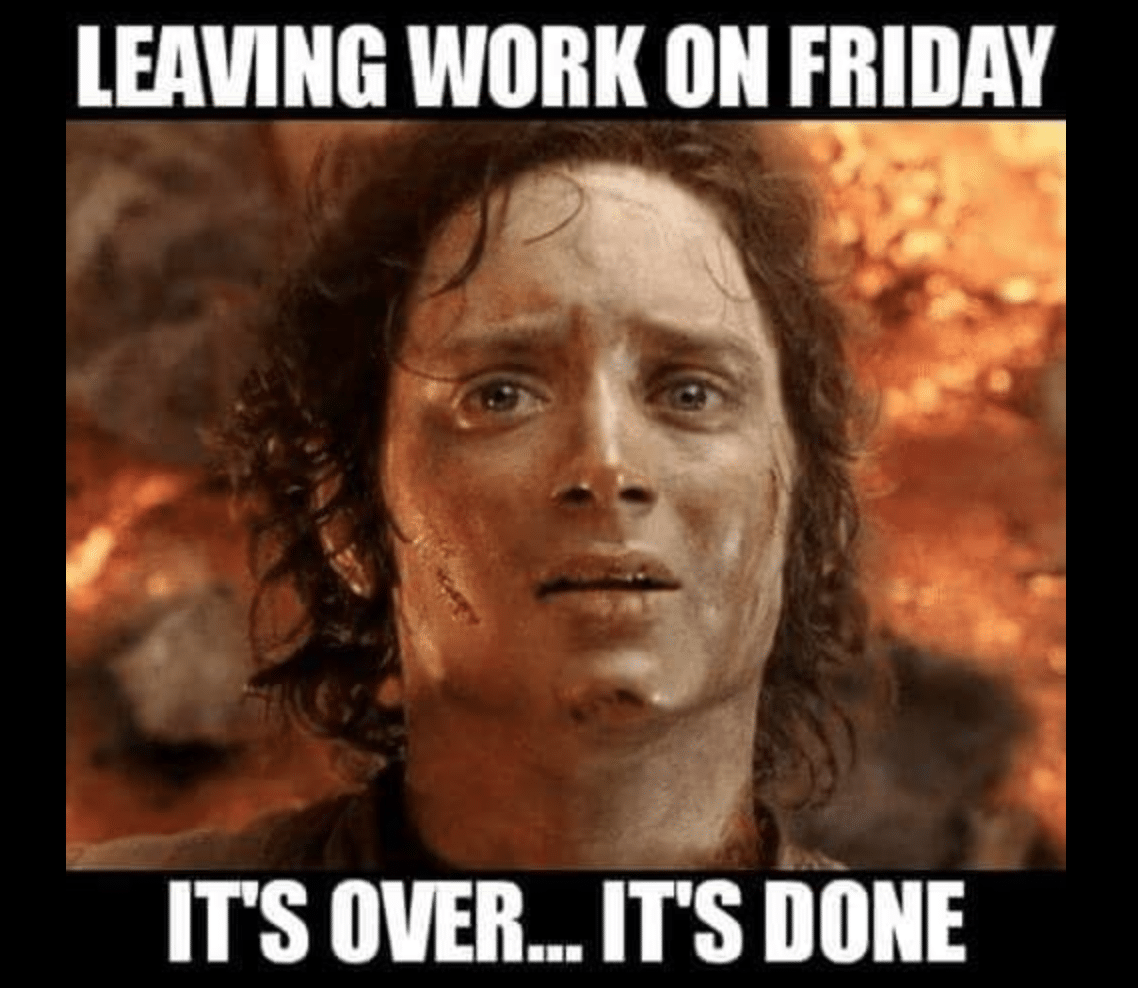 Electrician Meme: Leaving work on a friday