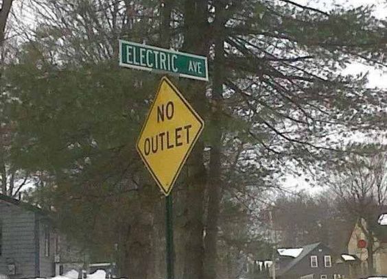 Electrician Meme: Electric Avenue, No Outlet
