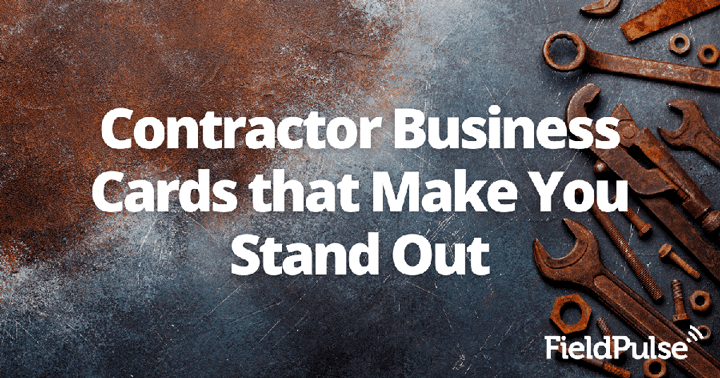 Contractor Business Cards that Make You Stand Out