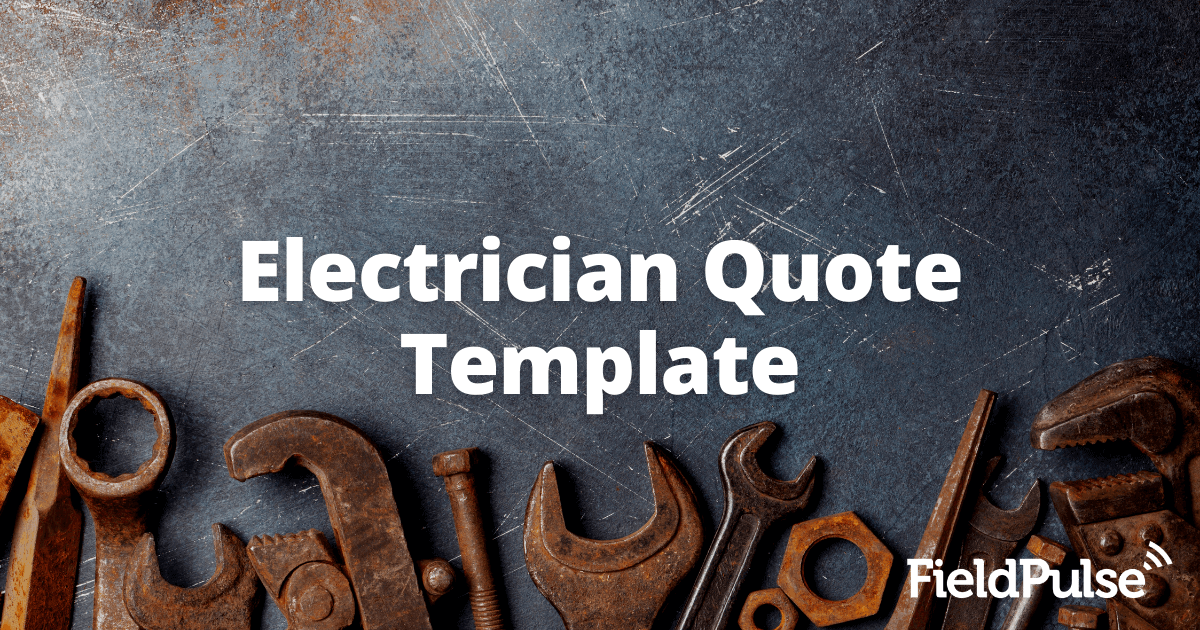 Creating the Best Electrician Quote Template