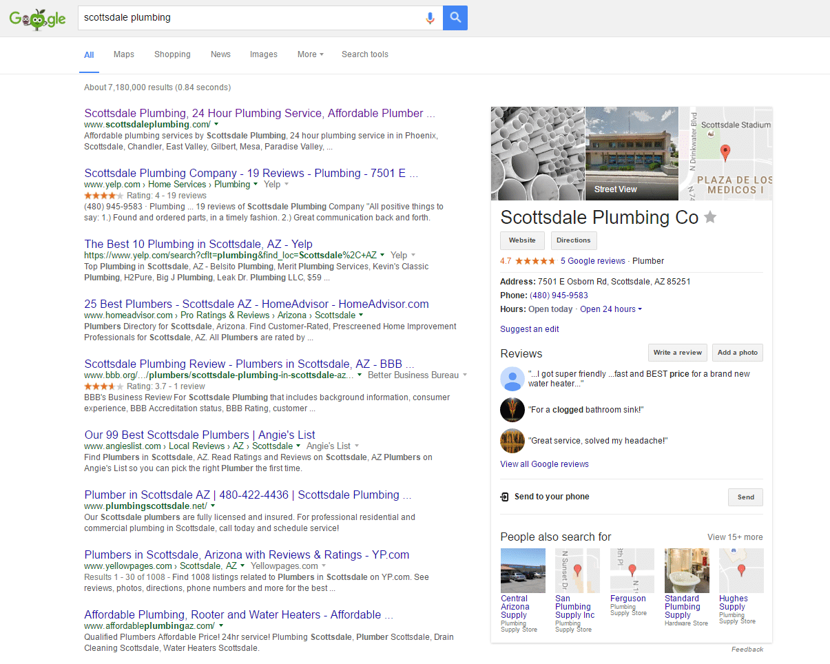 Google Business Listing Search