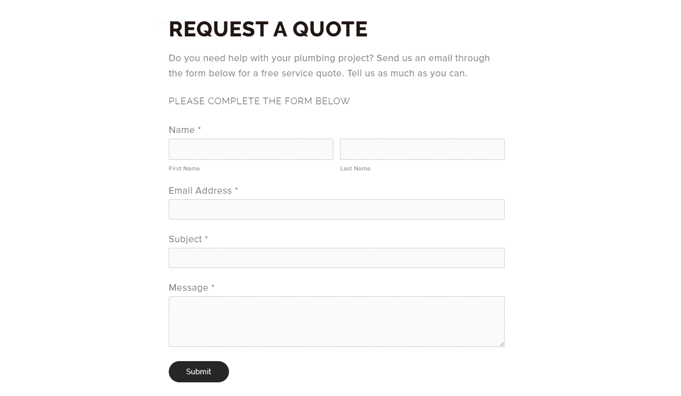 request a quote